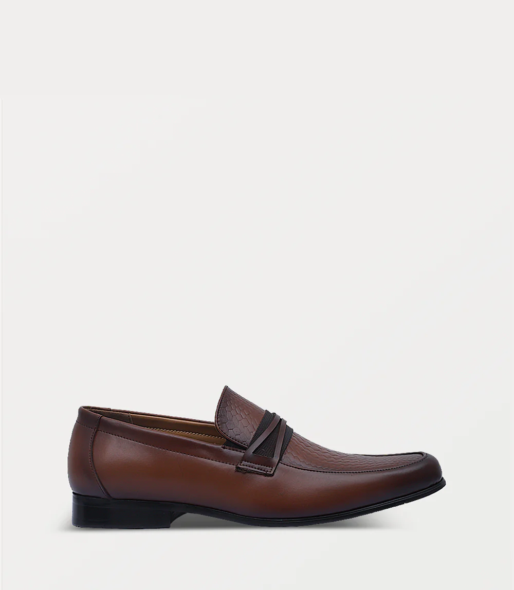 Men Slip On-BROWN