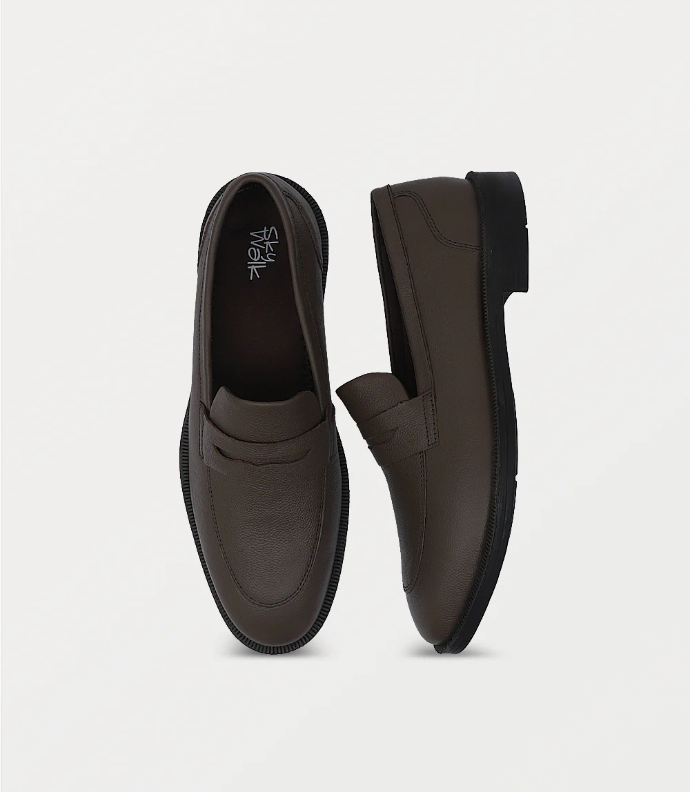 Men Slip On-BROWN - Image 4
