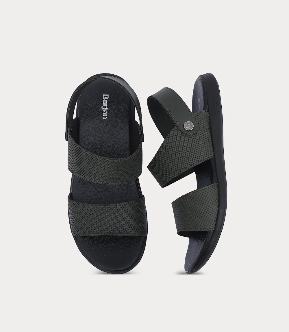Men Casual Sandal-OLIVE - Image 4