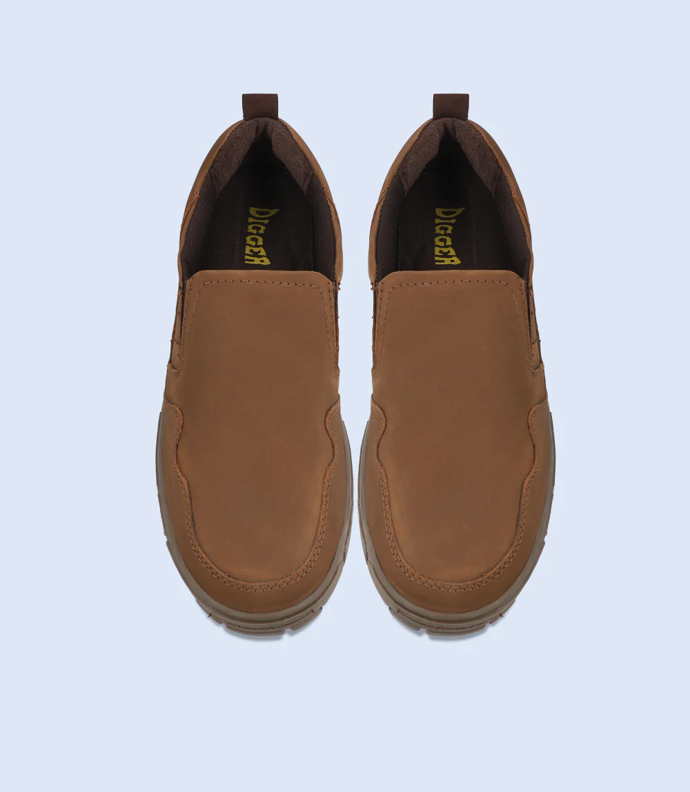 Men Lifestyle Shoes-BROWN - Image 3