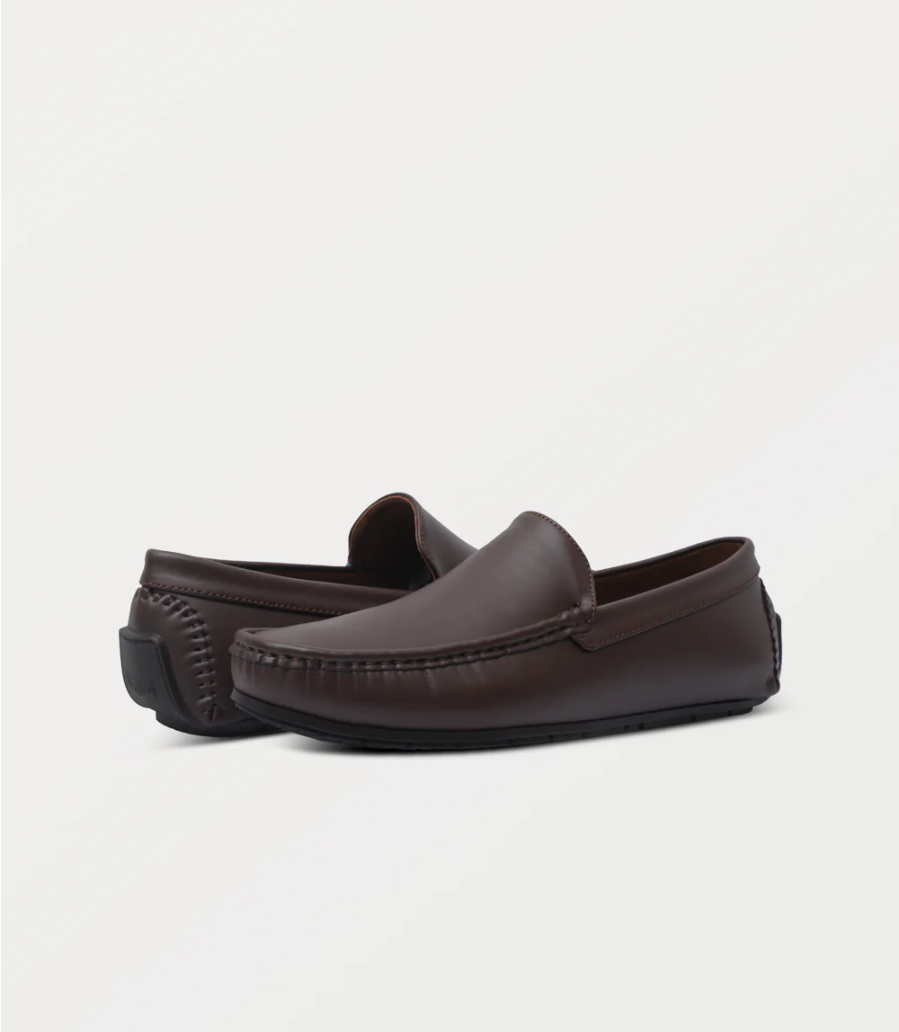 Men Loafers-COFFEE - Image 3