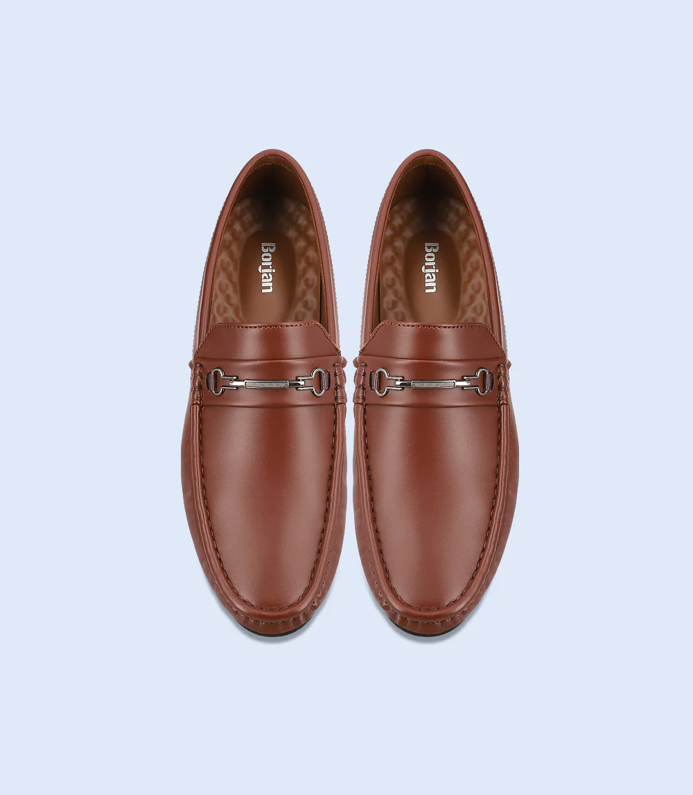 Men Loafers-BROWN - Image 3
