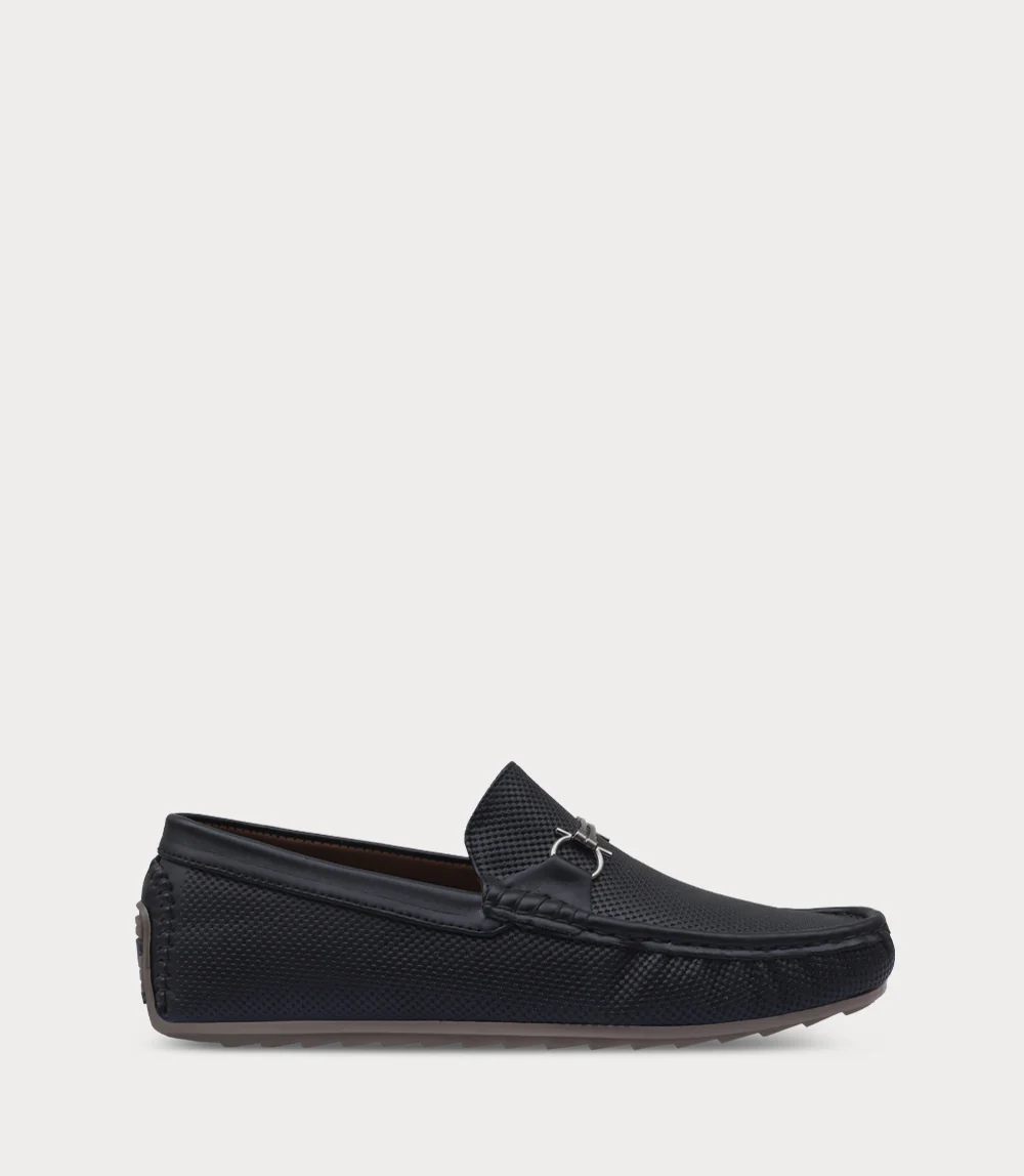 Men Loafers-BLACK
