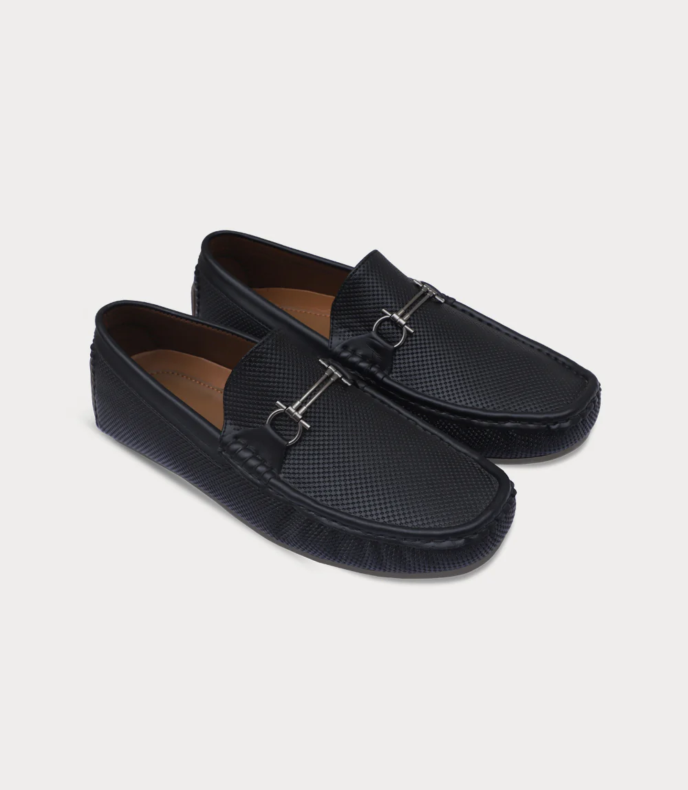 Men Loafers-BLACK - Image 2