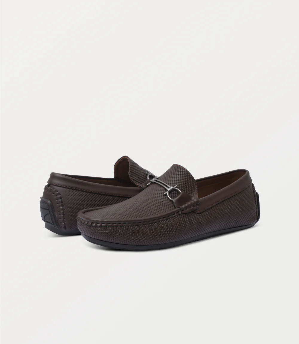 Men Loafers-COFFEE - Image 3