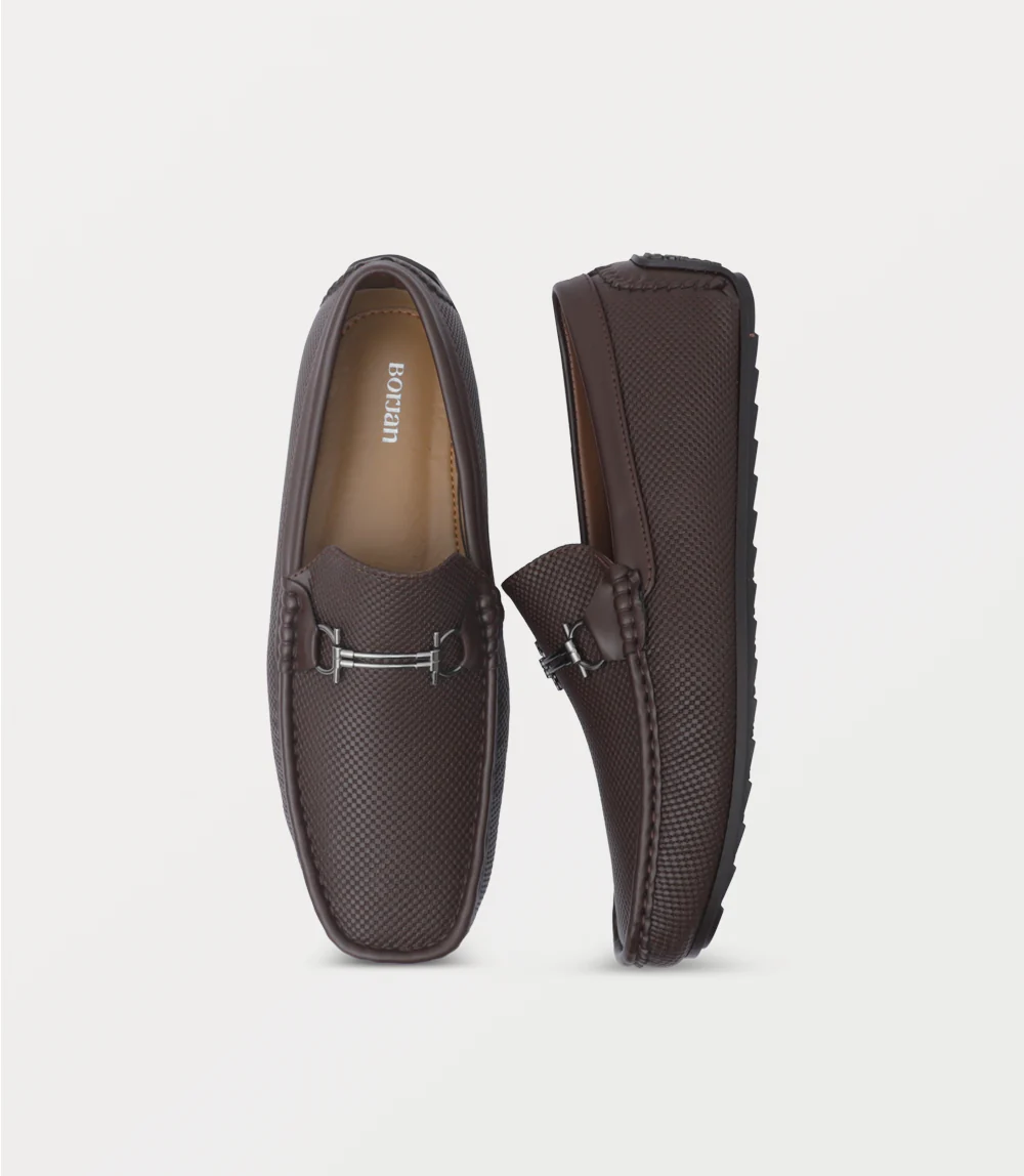 Men Loafers-COFFEE - Image 4