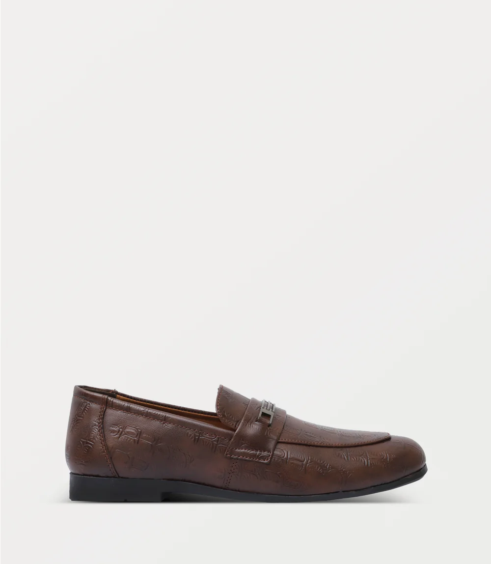 Men Slip On-BROWN