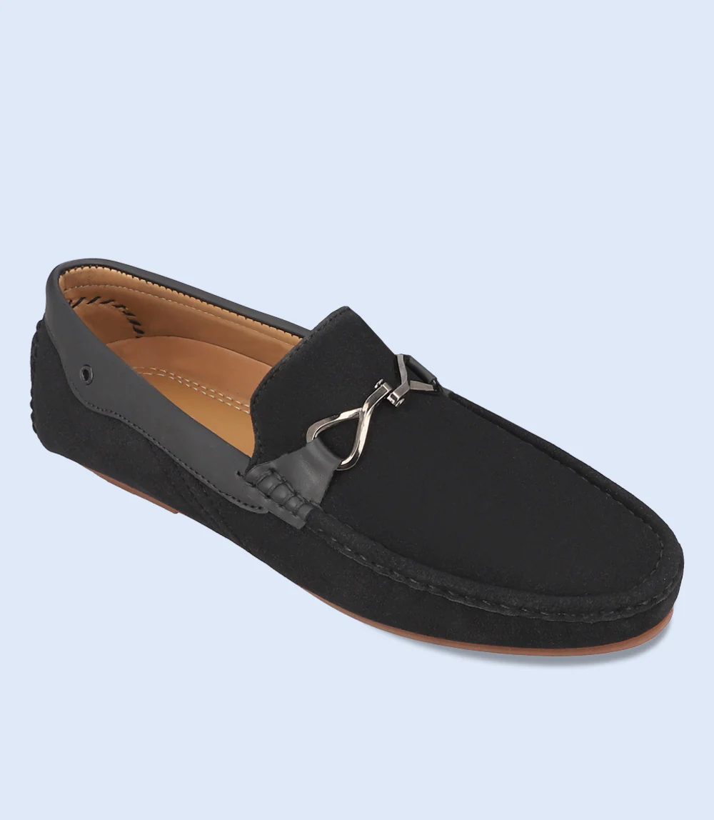 Men Loafers-BLACK - Image 2