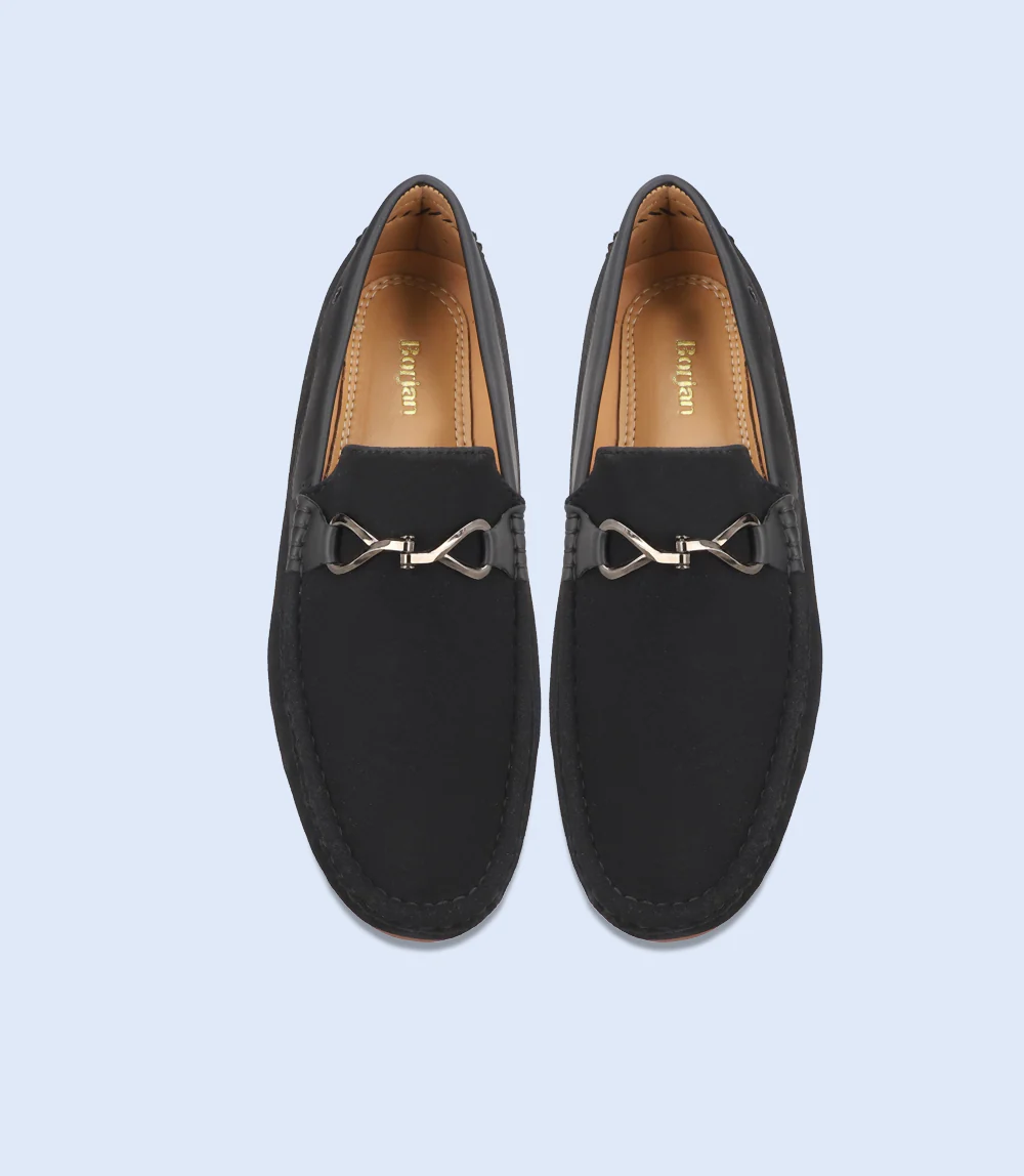 Men Loafers-BLACK - Image 3