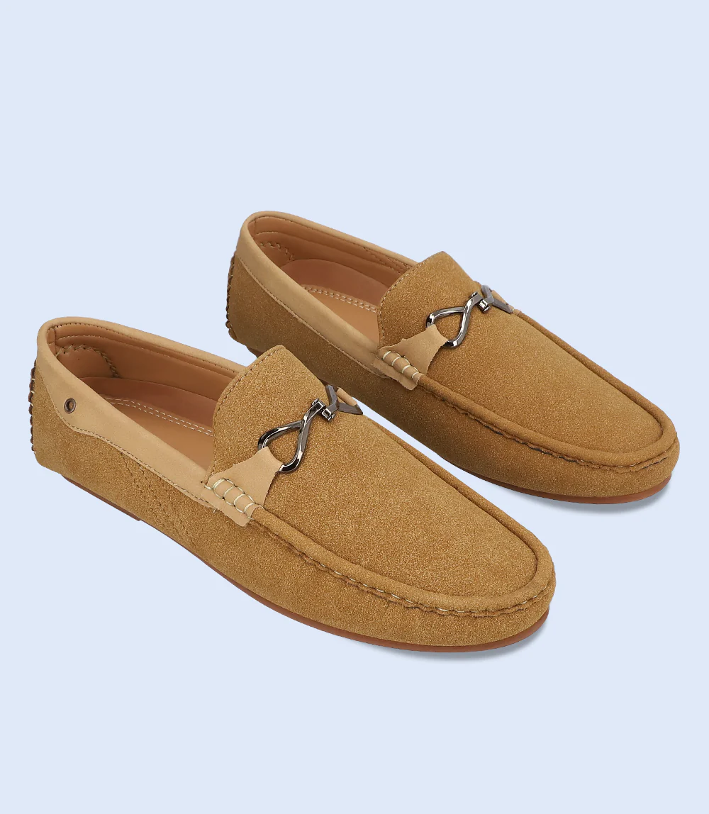 Men Loafers-CAMEL