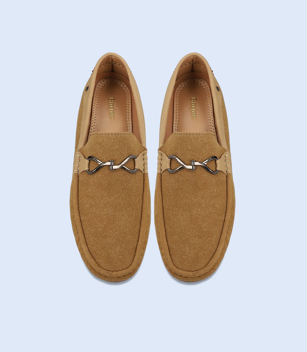 Men Loafers-CAMEL - Image 3