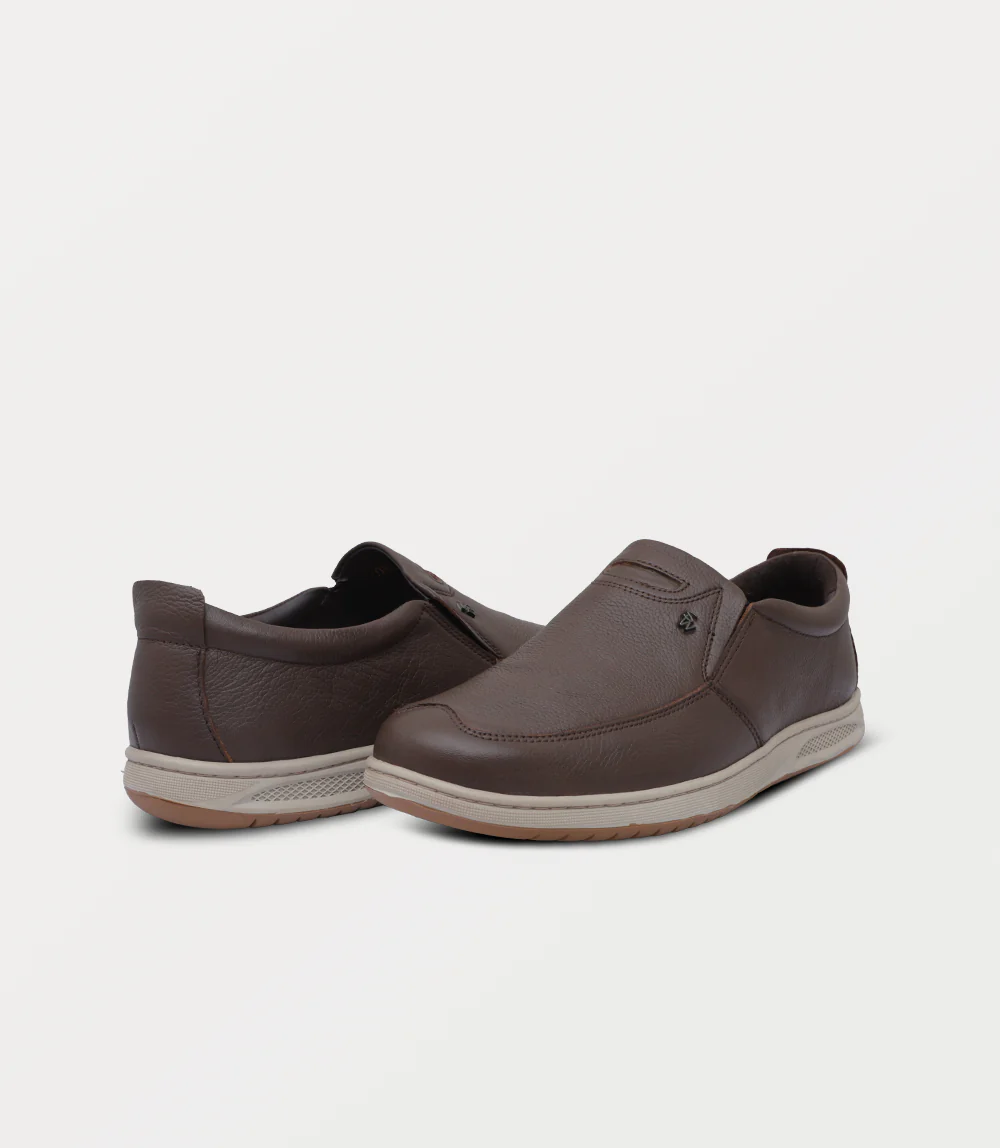 Men Slip On-BROWN - Image 3