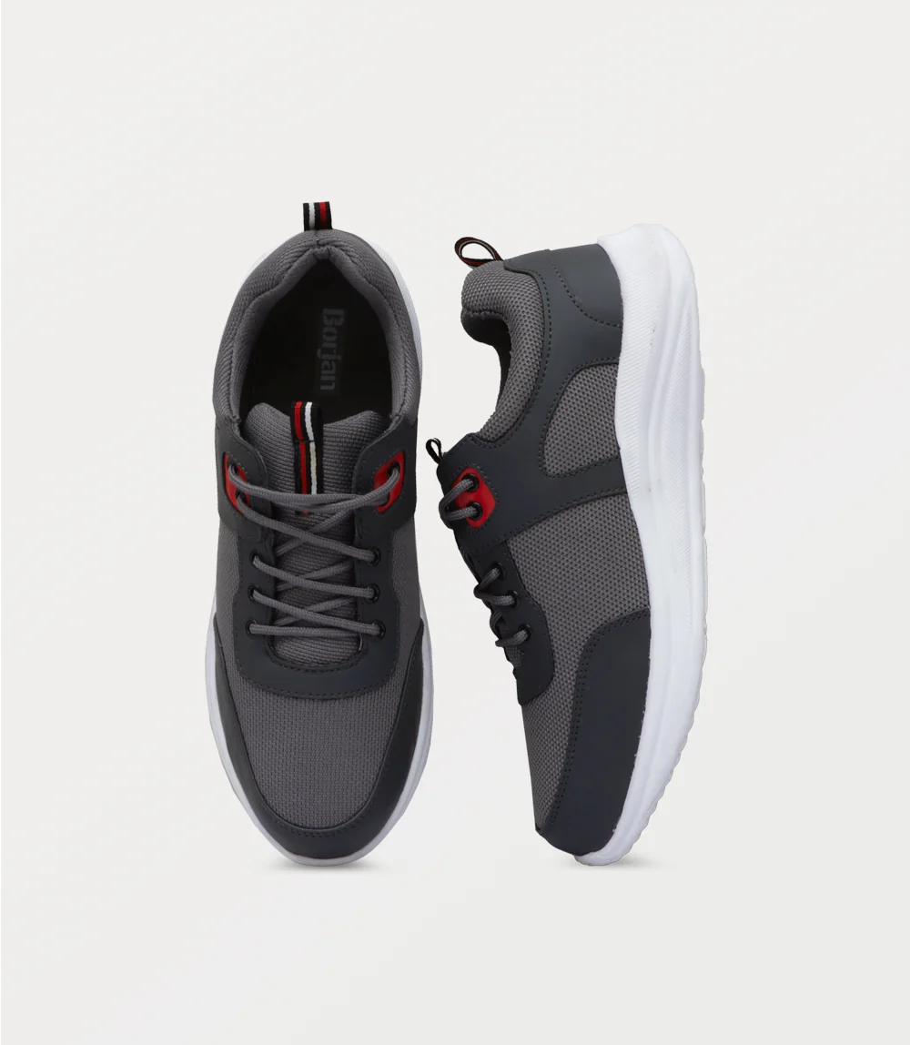 Men Sneakers-GREY - Image 4