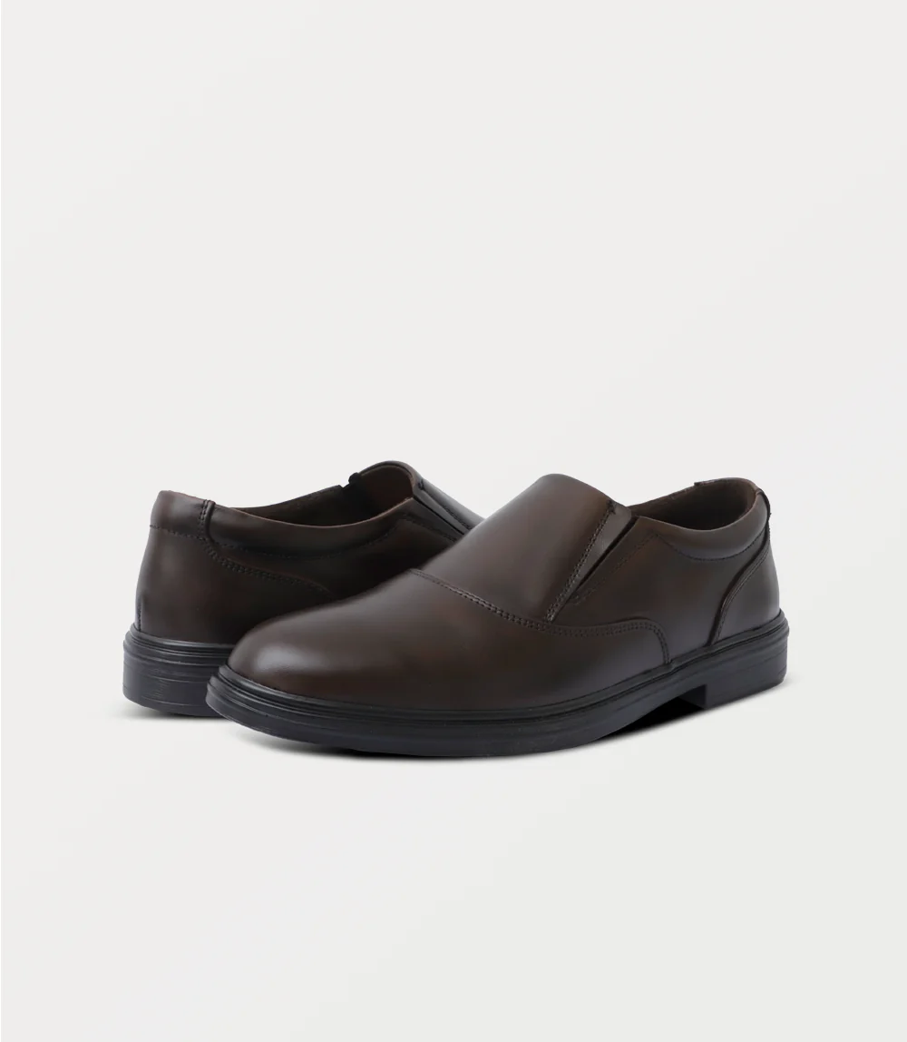 Men Slip On-DARK BROWN - Image 3