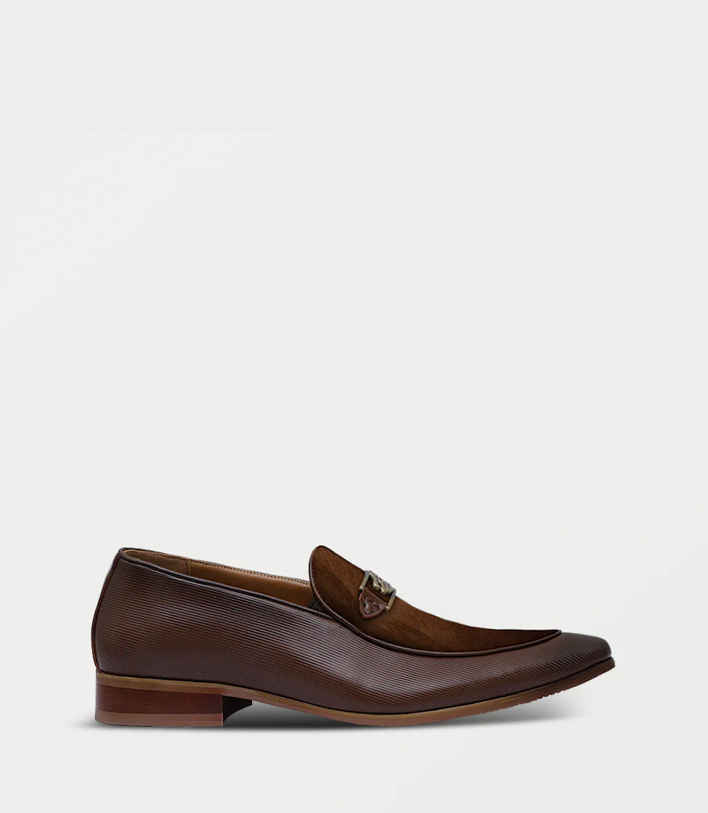 Men Slip On-BROWN