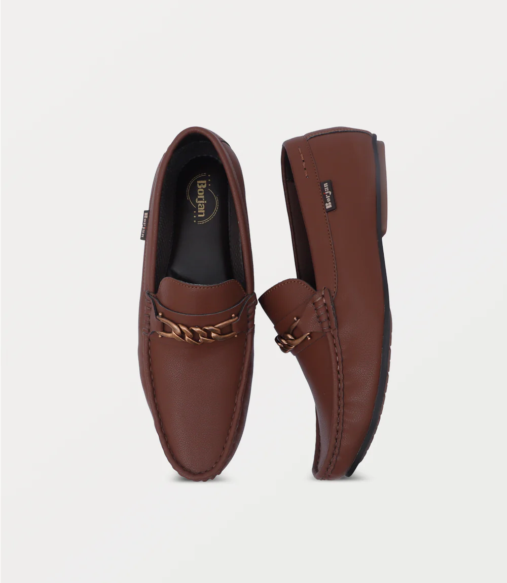 Men Moccasin-BROWN - Image 4