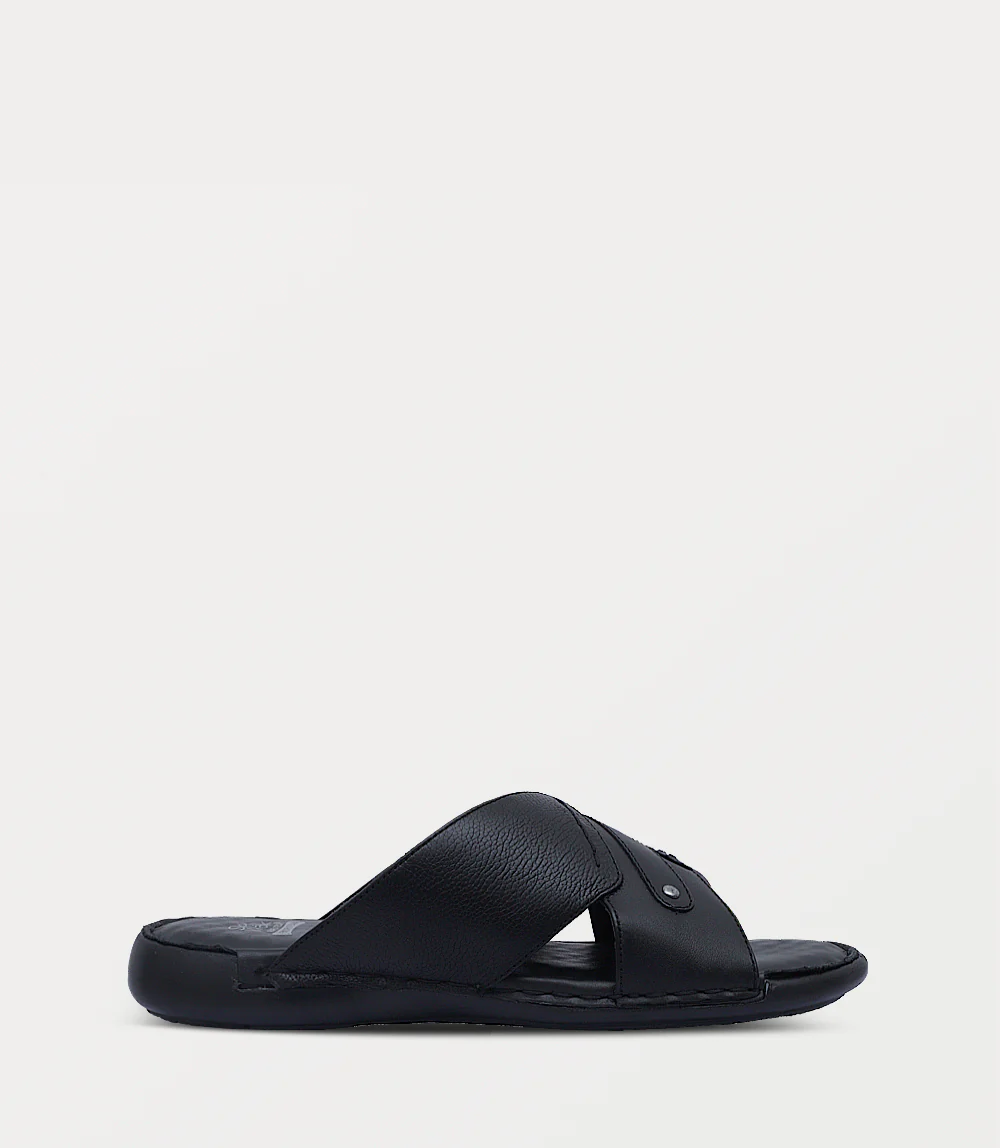 Men Slipper-BLACK