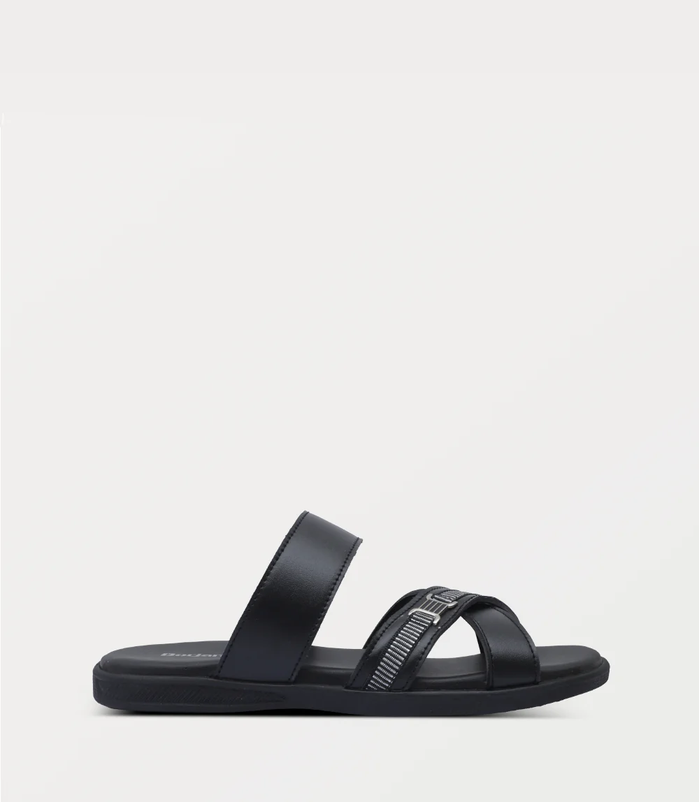 Men Slipper-BLACK