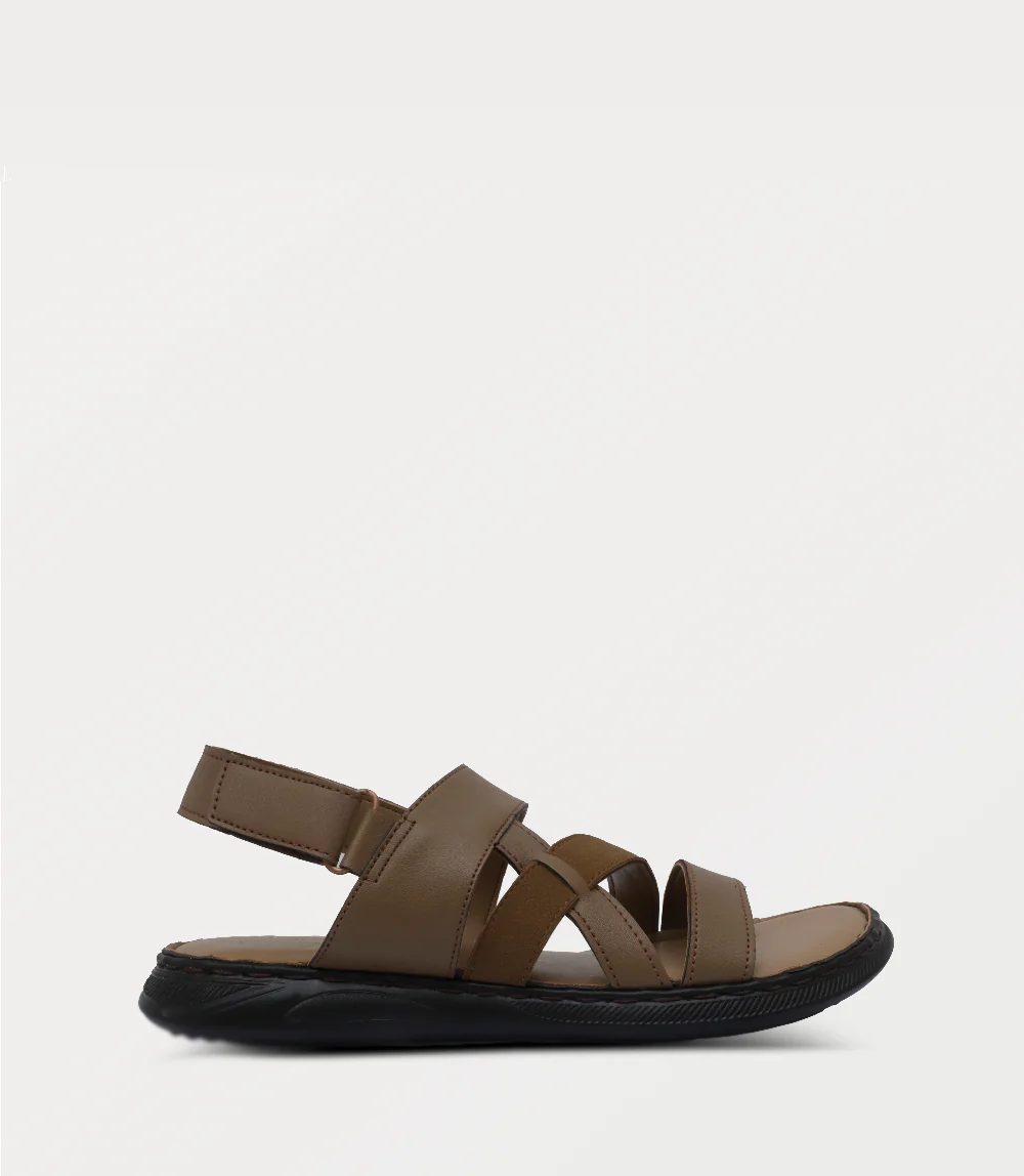 Men Sandal-BROWN