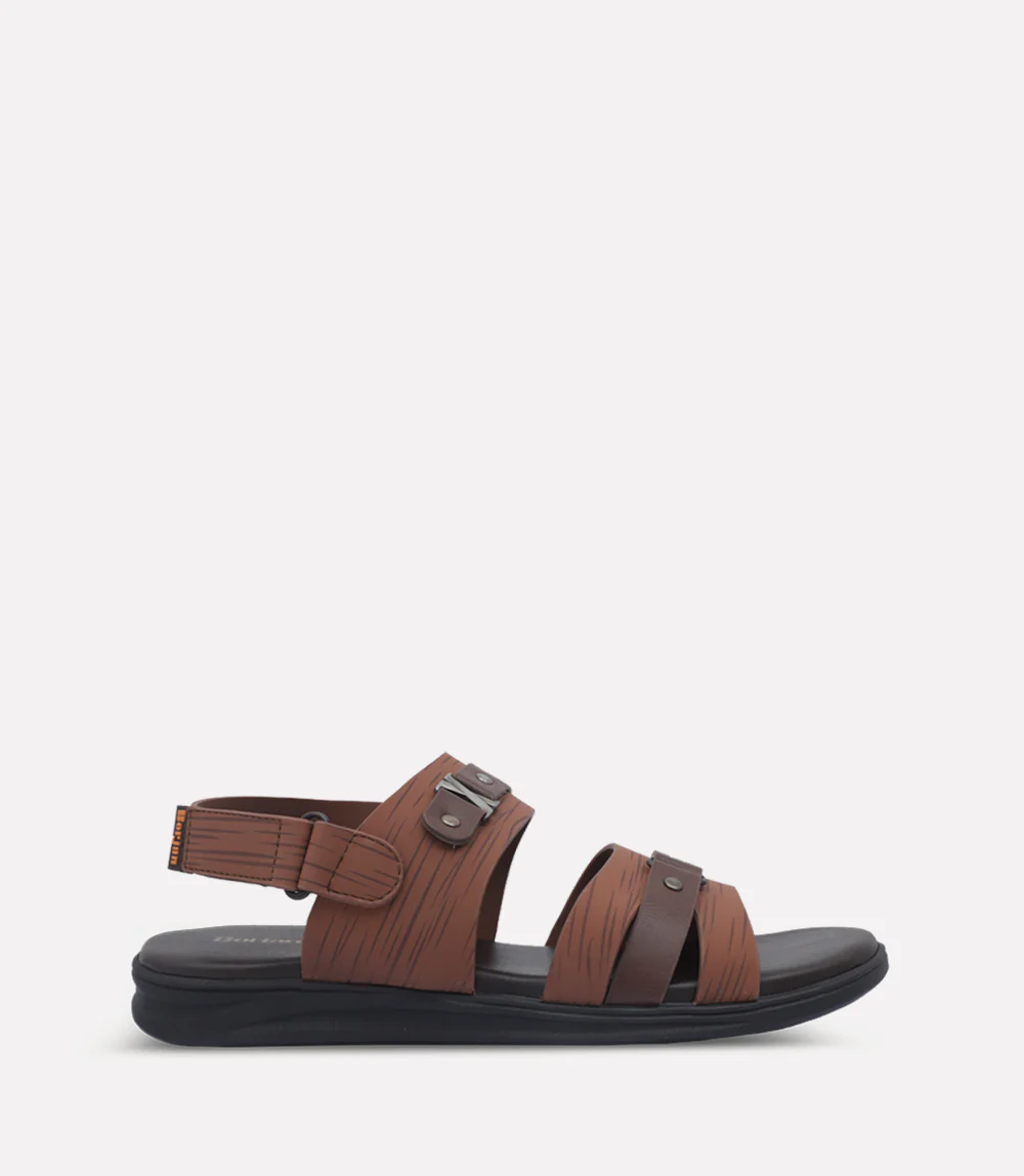 Men Sandal-BROWN