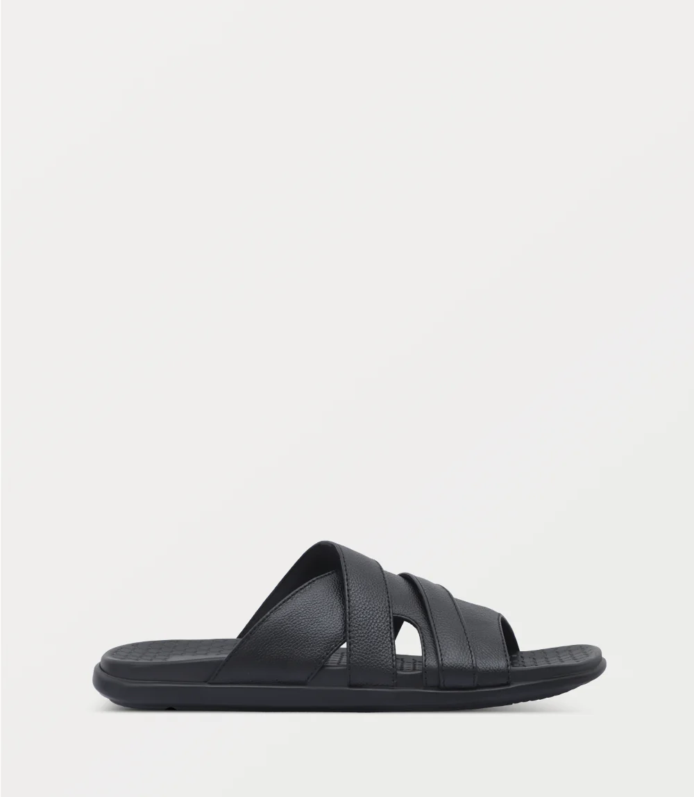 Men Slipper-BLACK