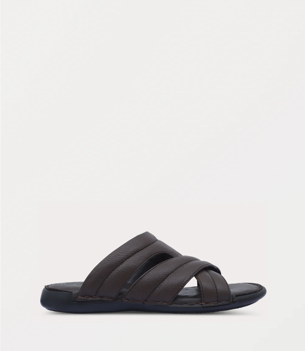 Men Slipper-D BROWN