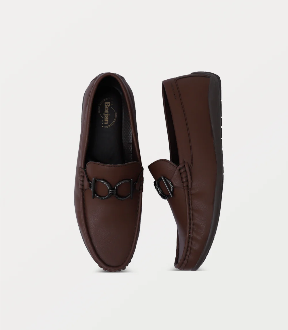 Men Moccasin-BROWN - Image 4