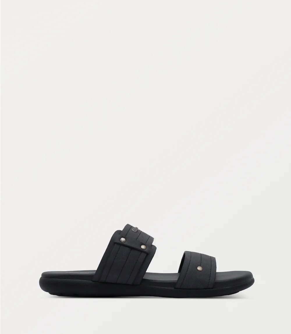 Men Slipper-BLACK