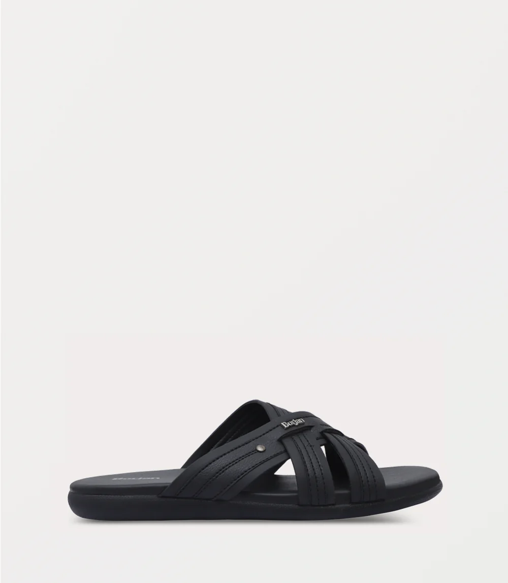 Men Slipper-BLACK