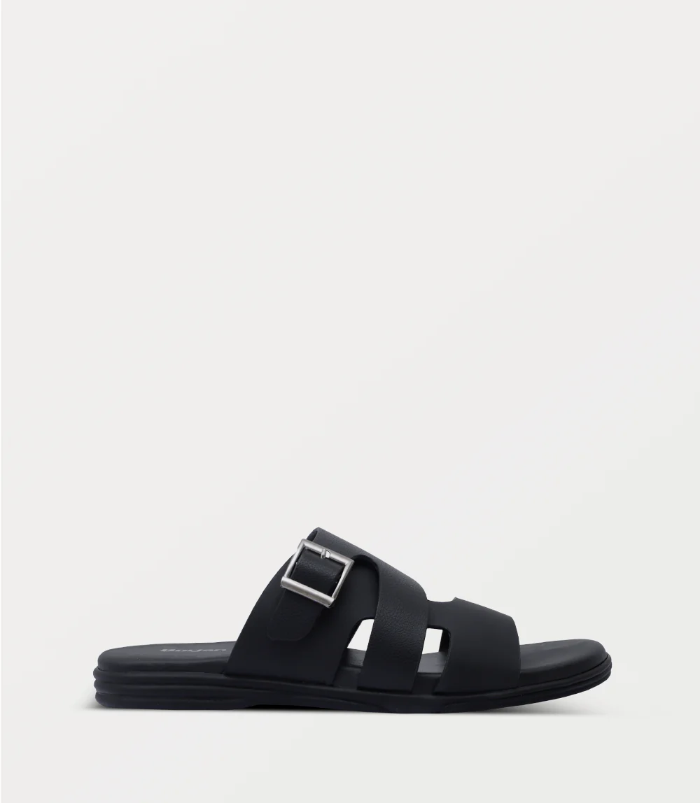 Men Slipper-BLACK