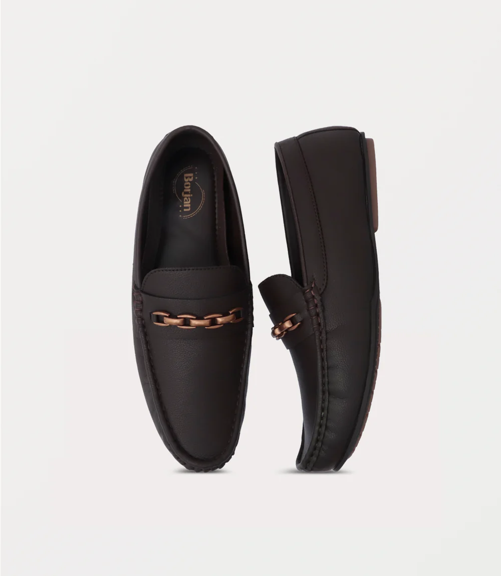 Men Slip On-BROWN - Image 4