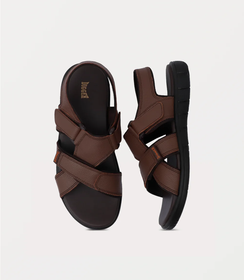 Men Sandal-BROWN - Image 4
