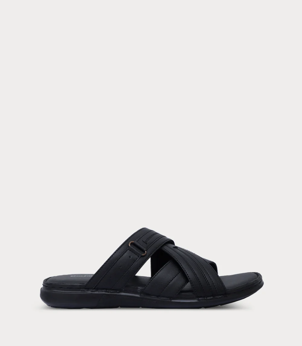 Men Slipper-BLACK