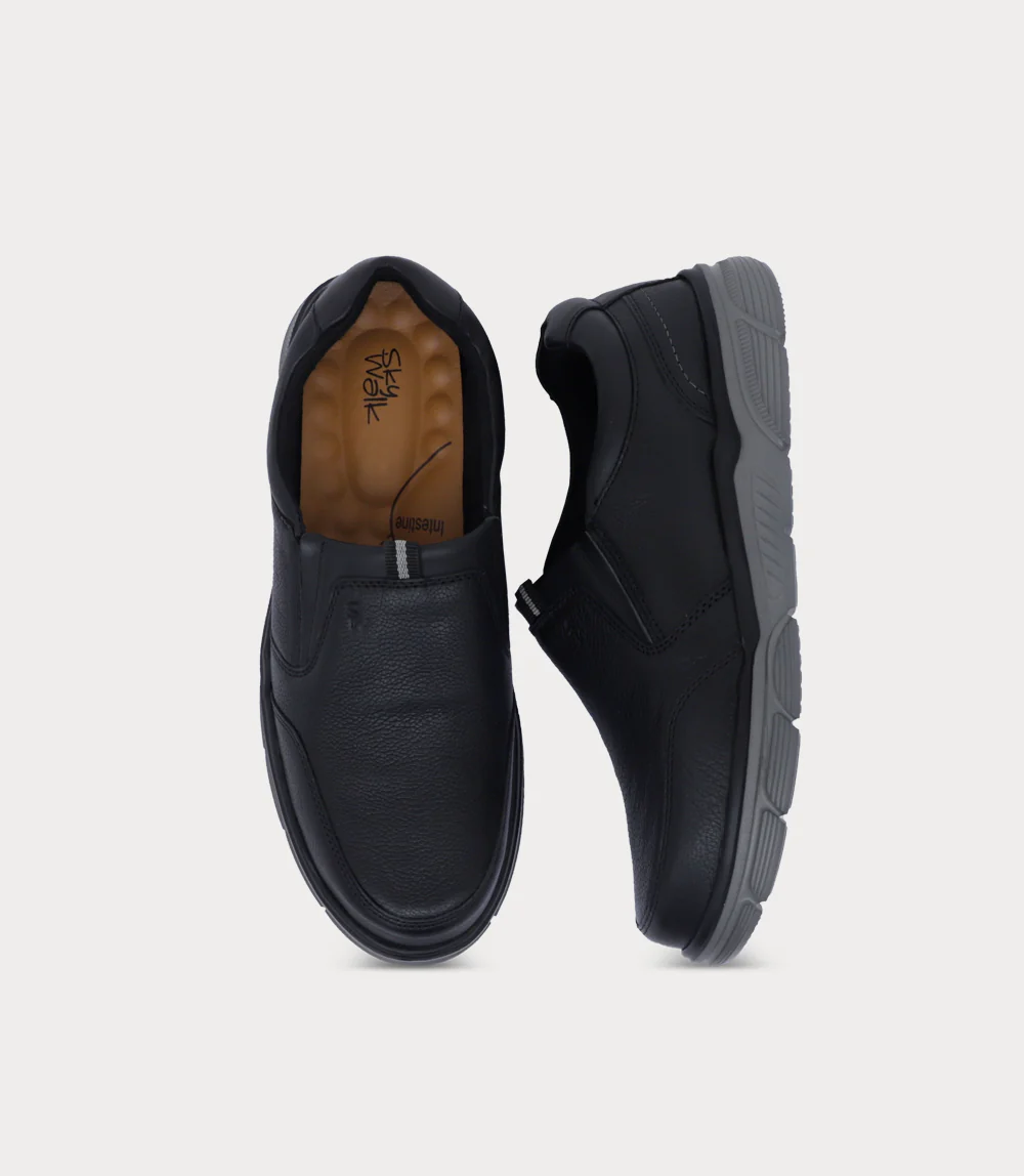Men Slip On-BLACK - Image 4
