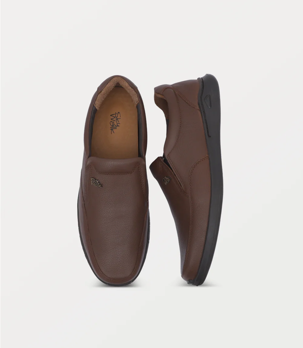 Men Slip On-BROWN - Image 4