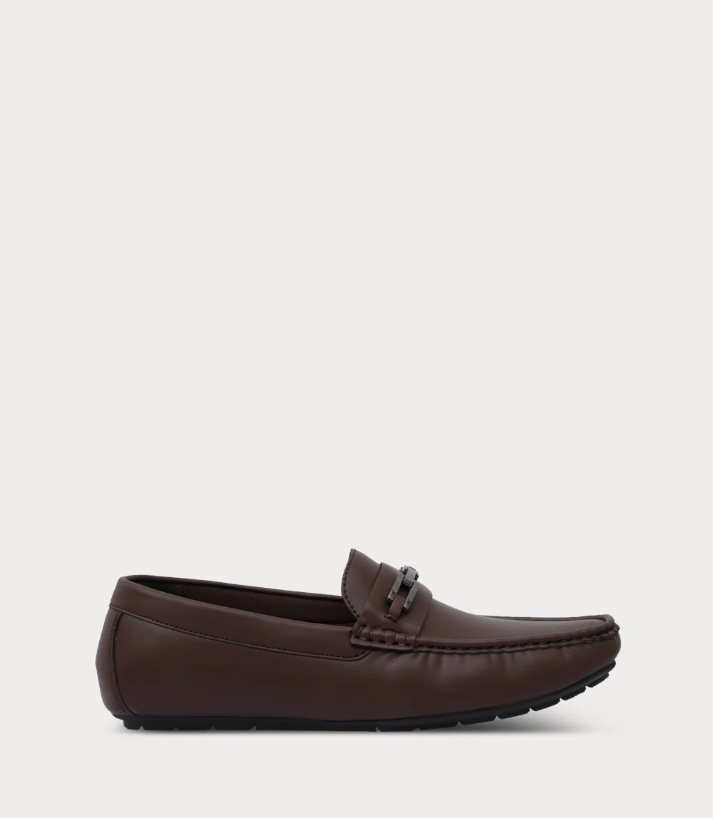 Men Moccasin-BROWN