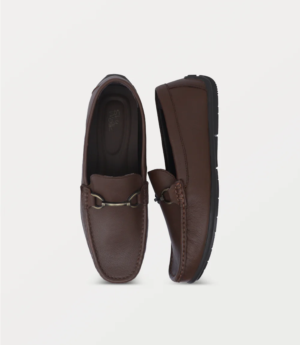 Men Slip On-BROWN - Image 4