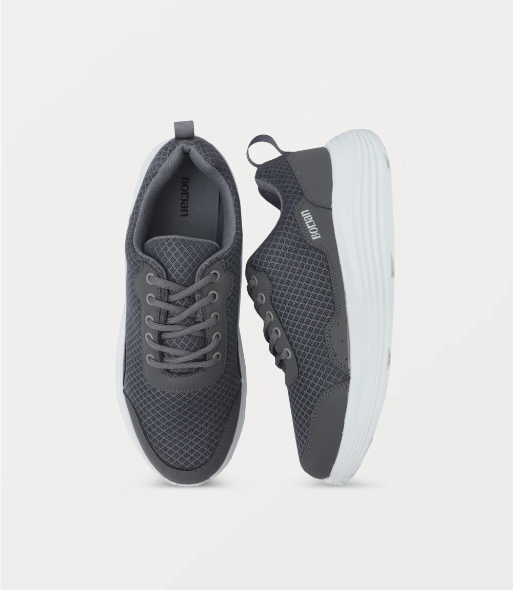 Men Sneakers-GREY - Image 4