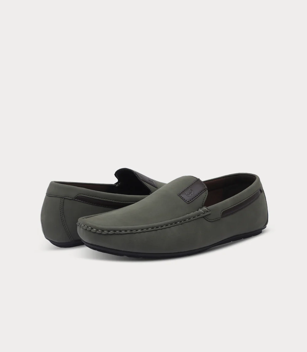 Men Moccasin-OLIVE - Image 3