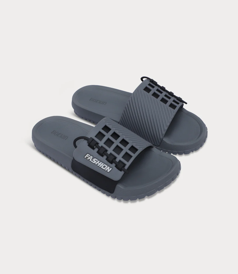 Men Casual Slipper-GREY - Image 2