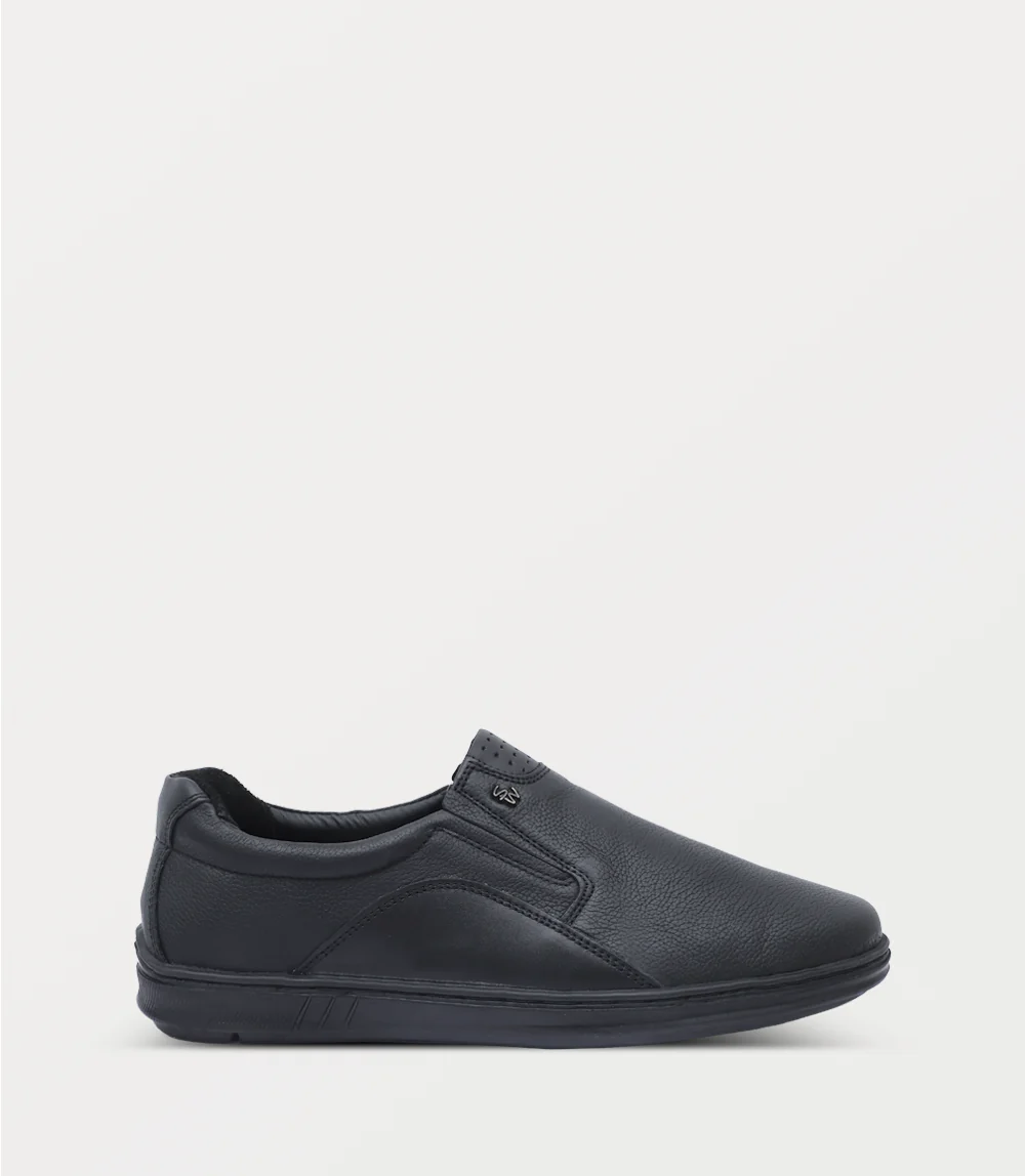 Men Slip On-BLACK