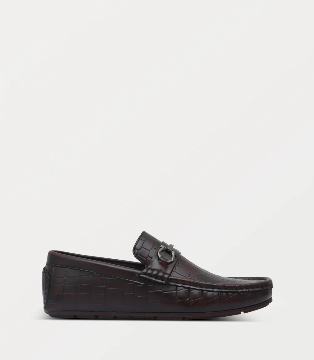 Men Moccasin-BURGUNDY