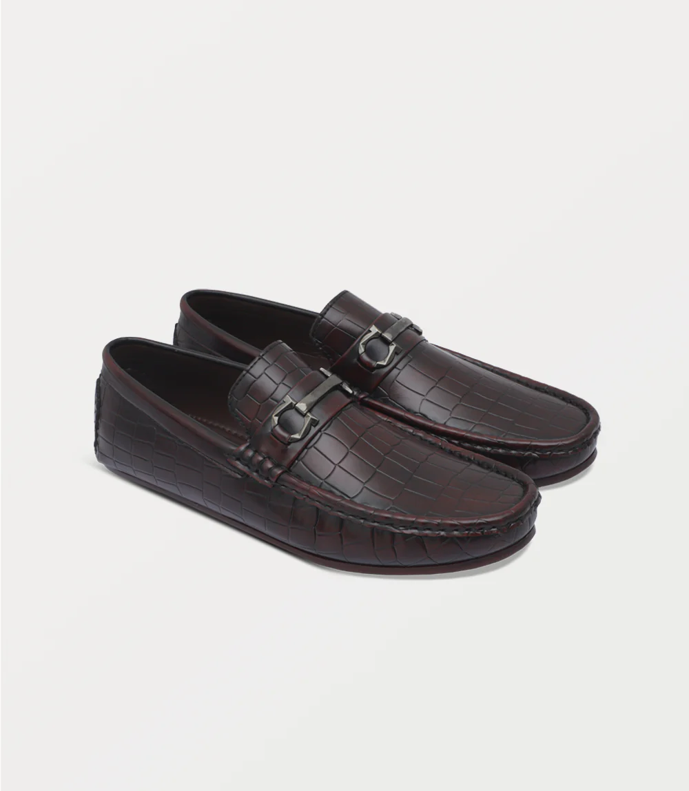 Men Moccasin-BURGUNDY - Image 2