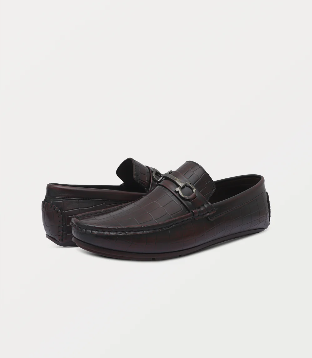 Men Moccasin-BURGUNDY - Image 3