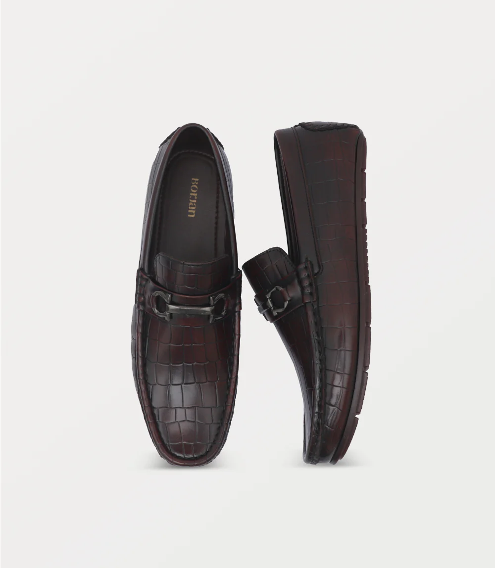 Men Moccasin-BURGUNDY - Image 4