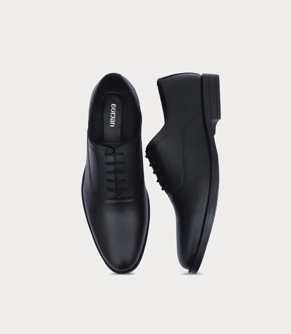 Men Lace Up-BLACK - Image 4