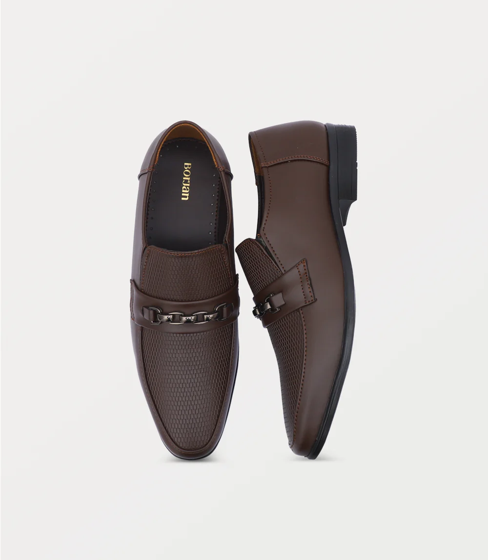Men Slip On-BROWN - Image 4