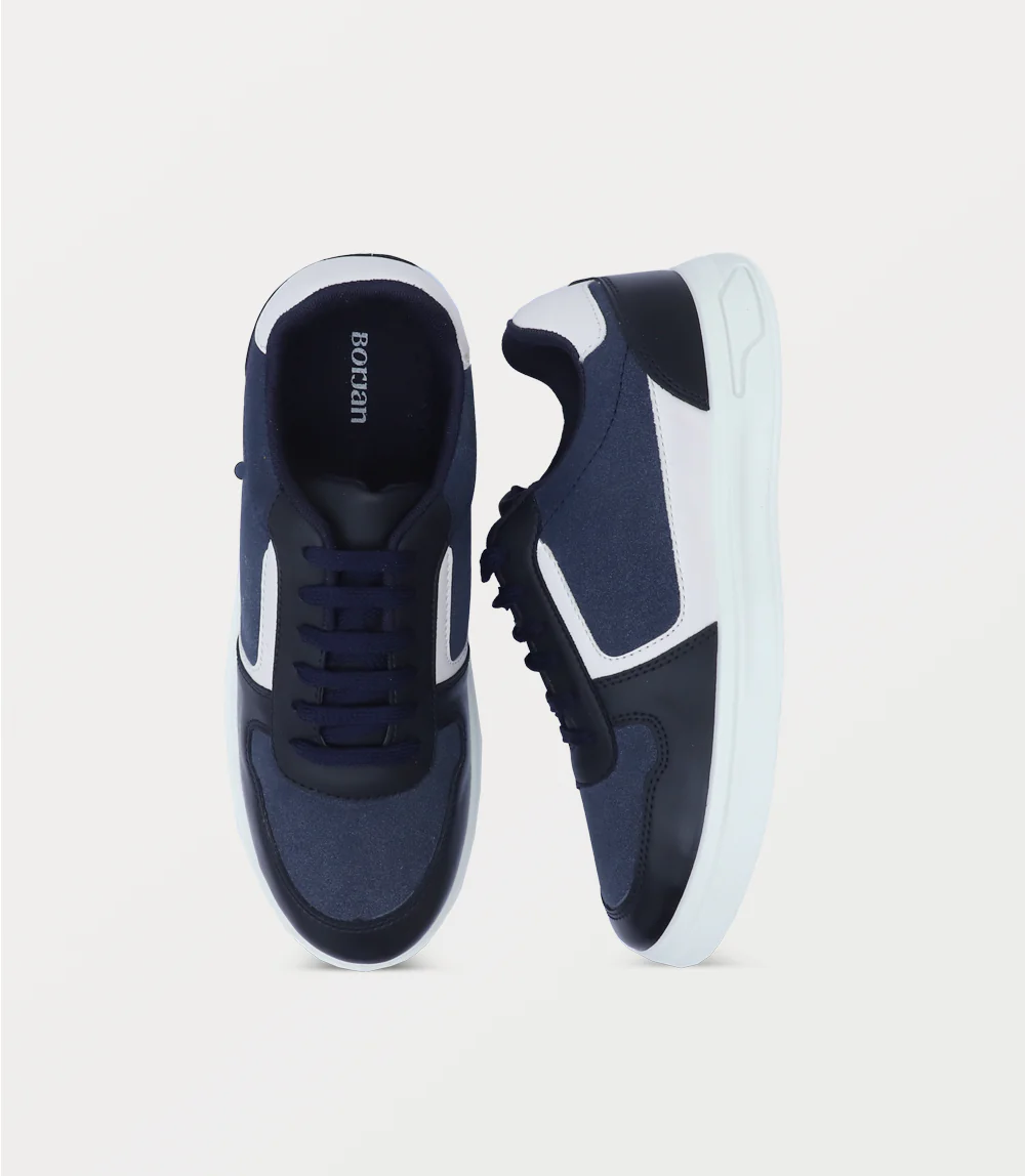 Men Sneakers-NAVY - Image 4