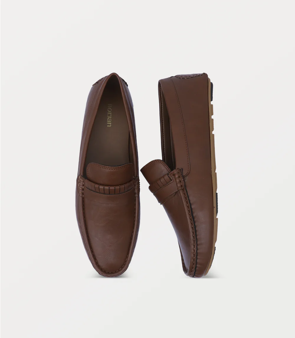 Men Moccasin-BROWN - Image 4