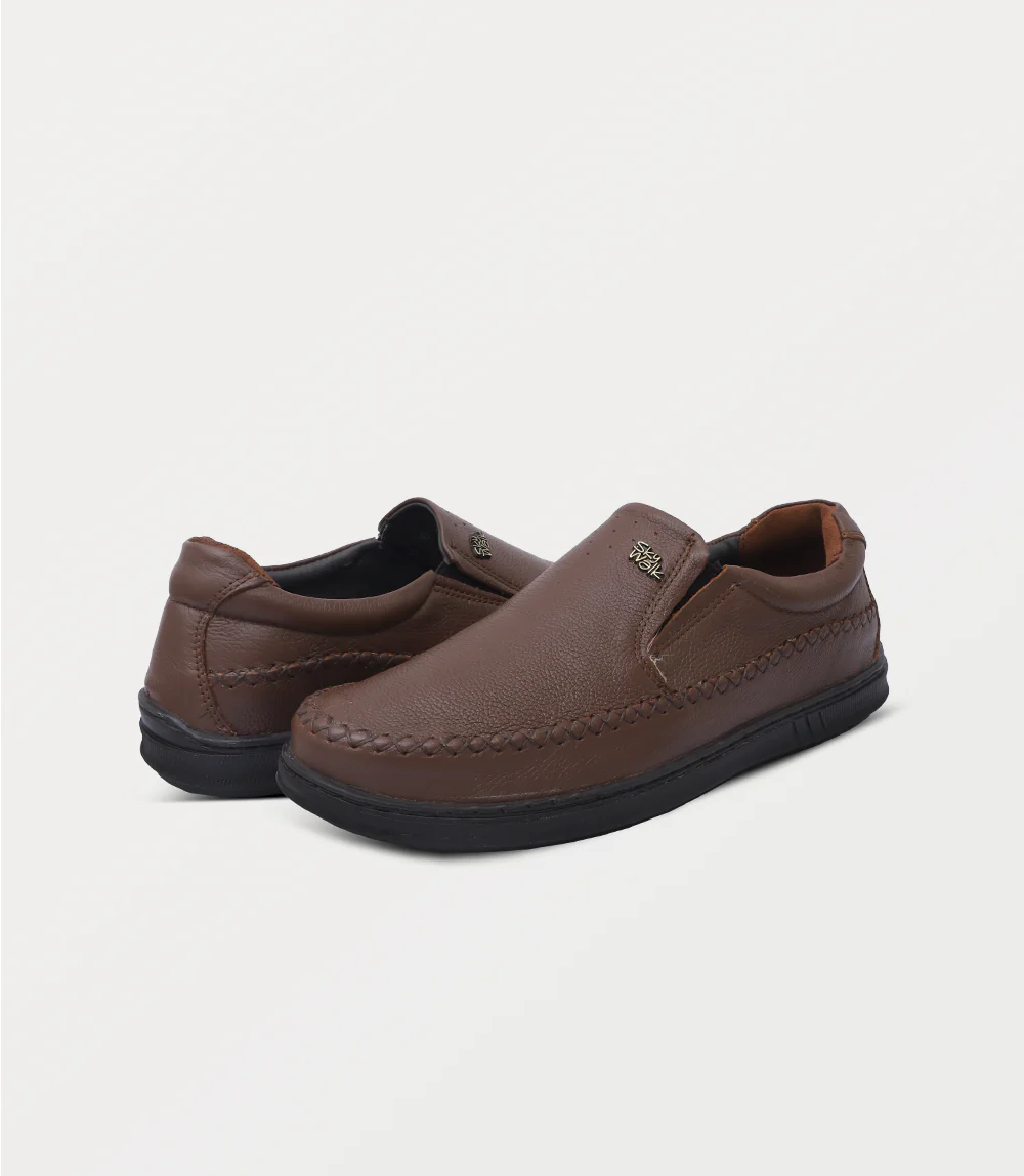 Men Slip On-BROWN - Image 3
